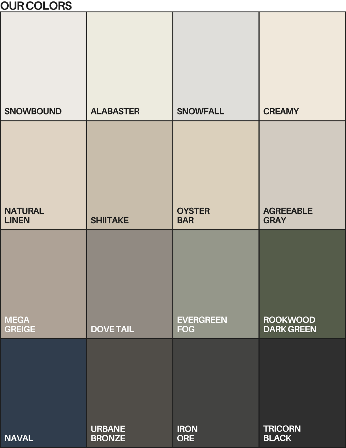 our colors